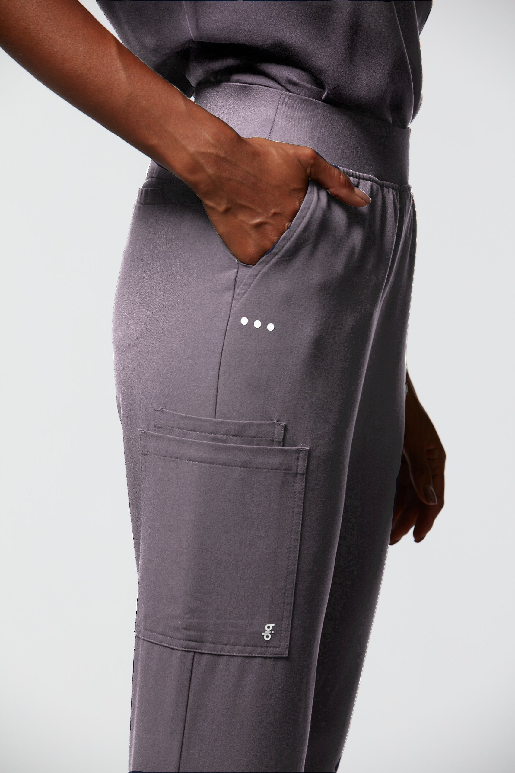 calça scrub feminina Soft Angelina Cinza - Pijama Cirurgico