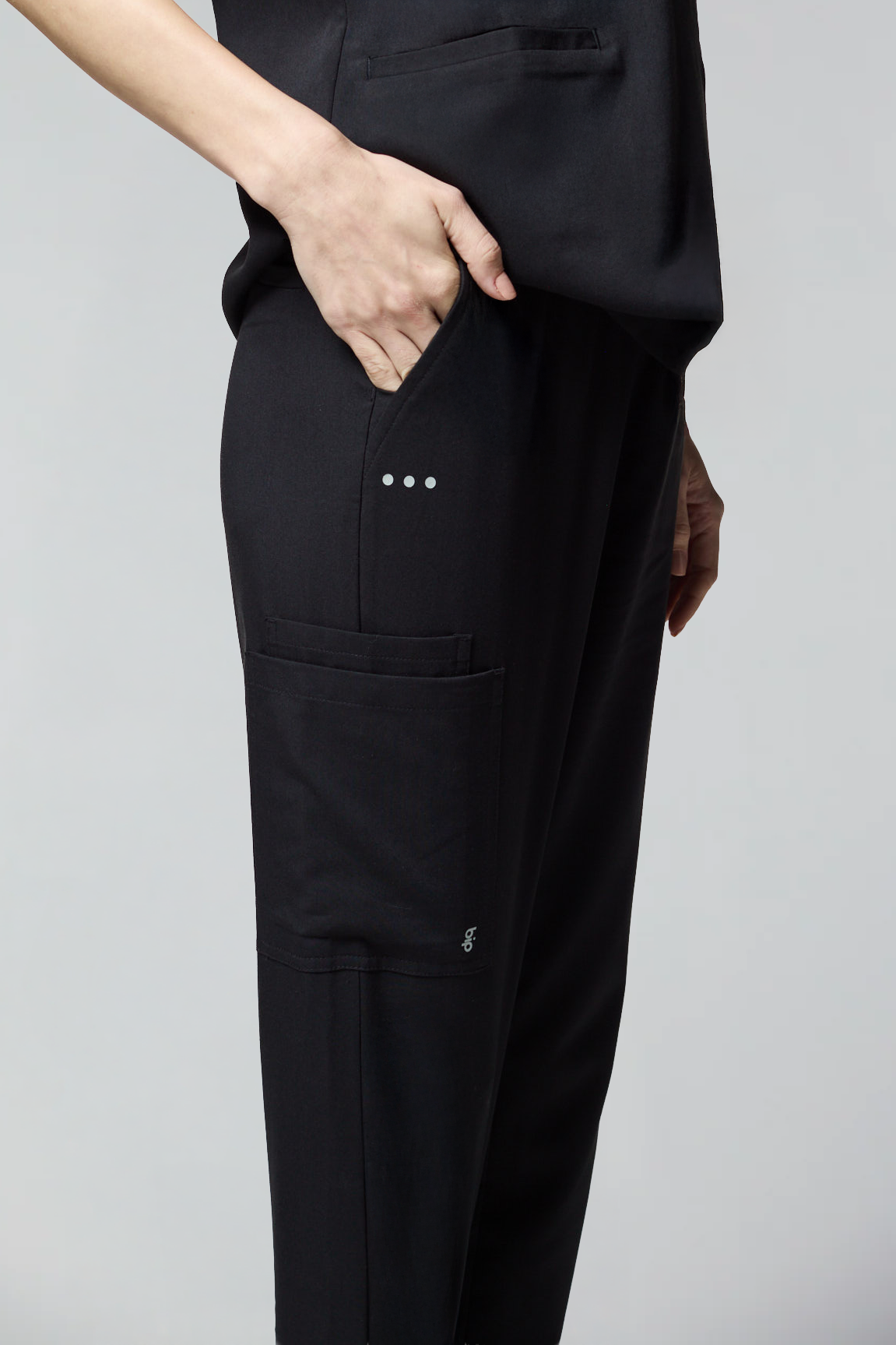 calça scrub feminina Soft Angelina Preto - Pijama Cirurgico