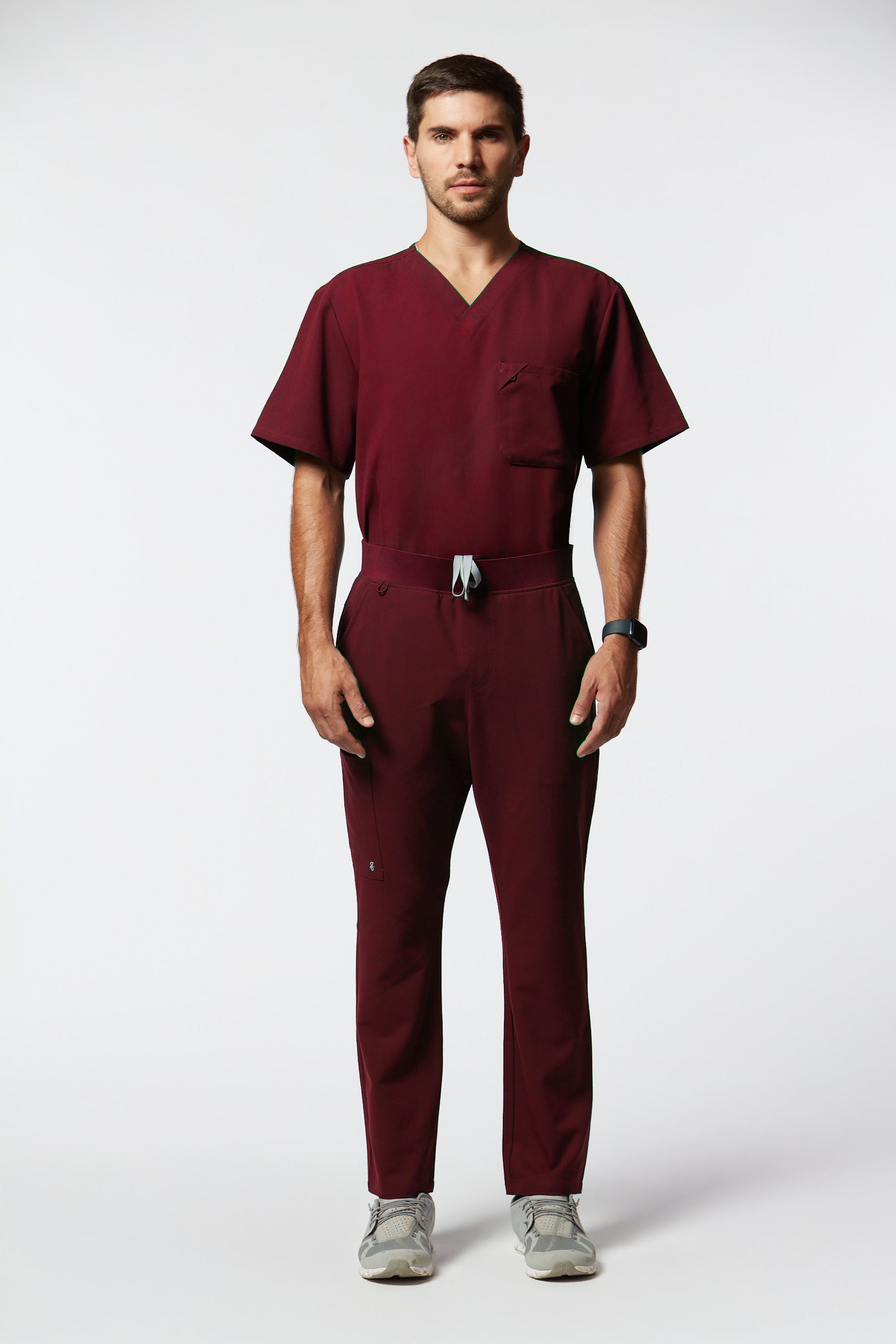 calça scrub masculina Soft Jatene (preto, verde, cinza, vinho)