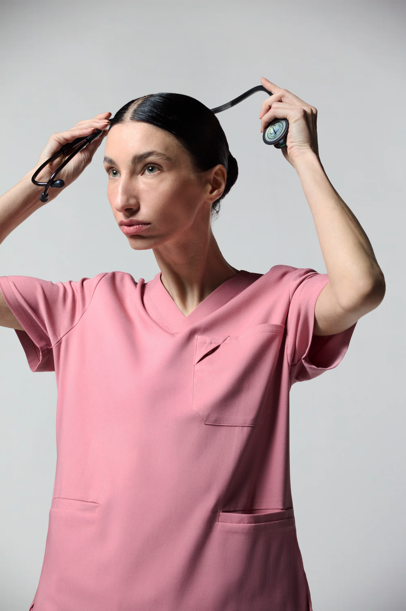 camiseta scrub feminina Next Tech Rosa- Pijama Cirurgico