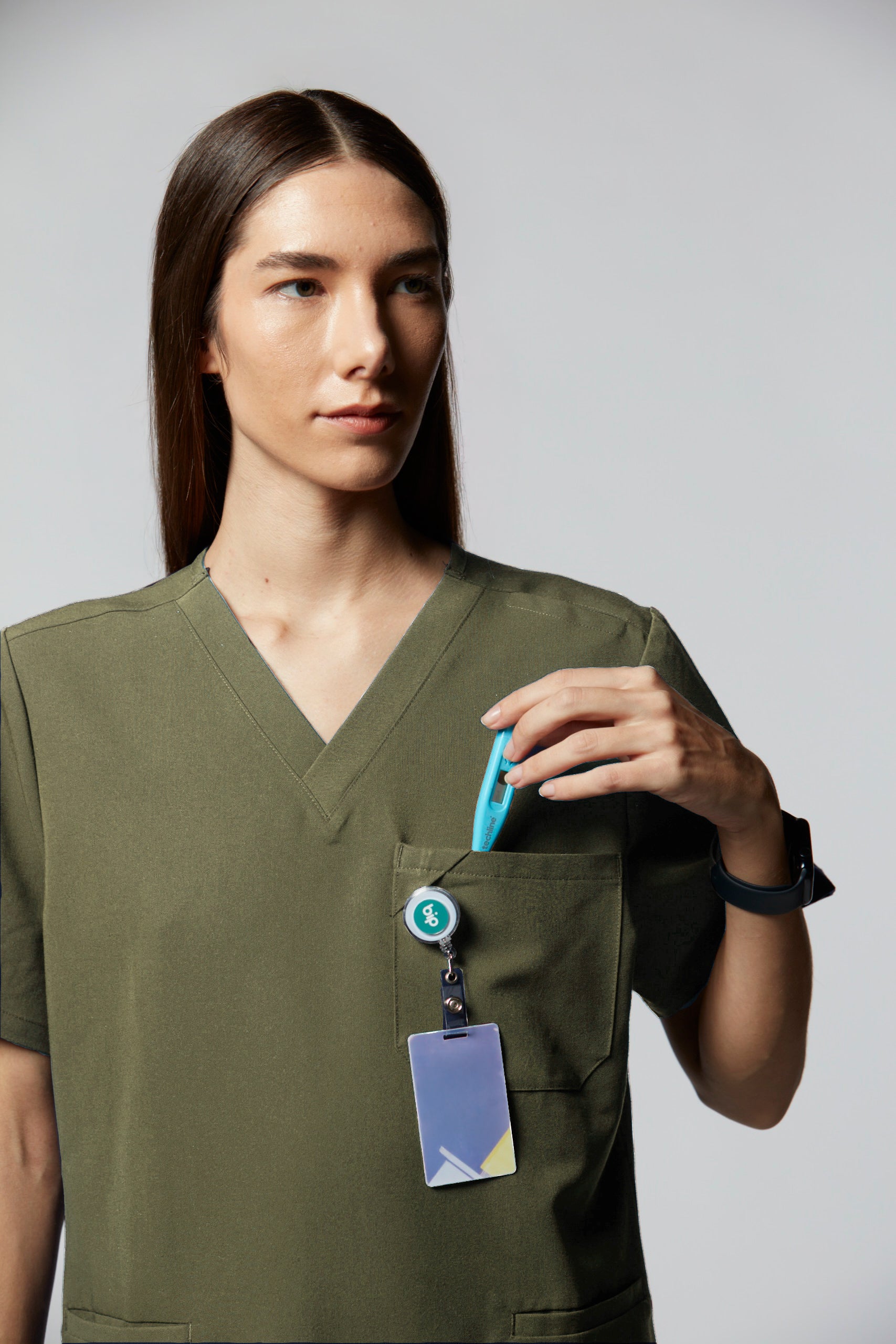camiseta scrub feminina Soft Angelita Verde - Pijama Cirurgico