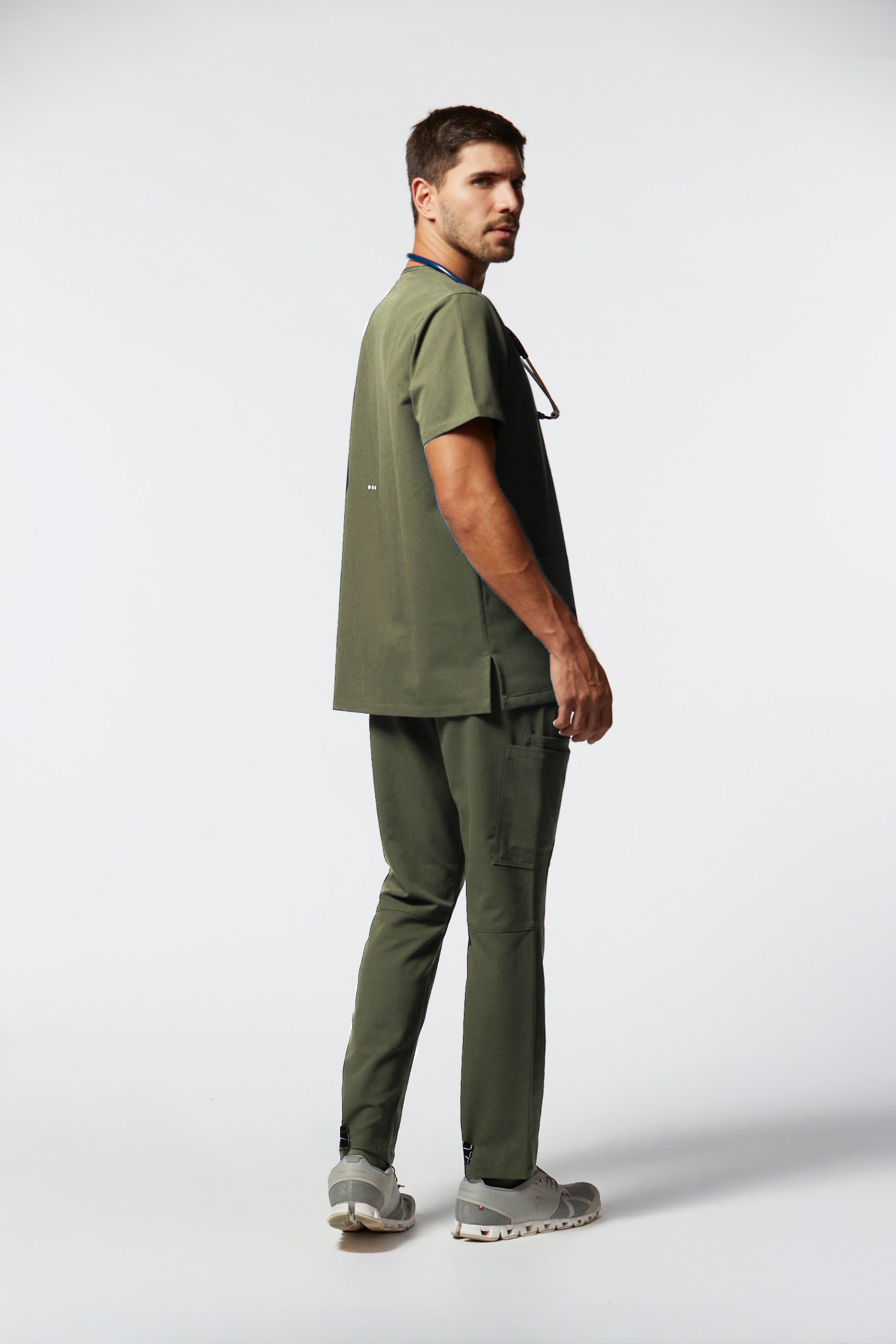 conjunto scrub masculino Soft Jatene Verde oliva