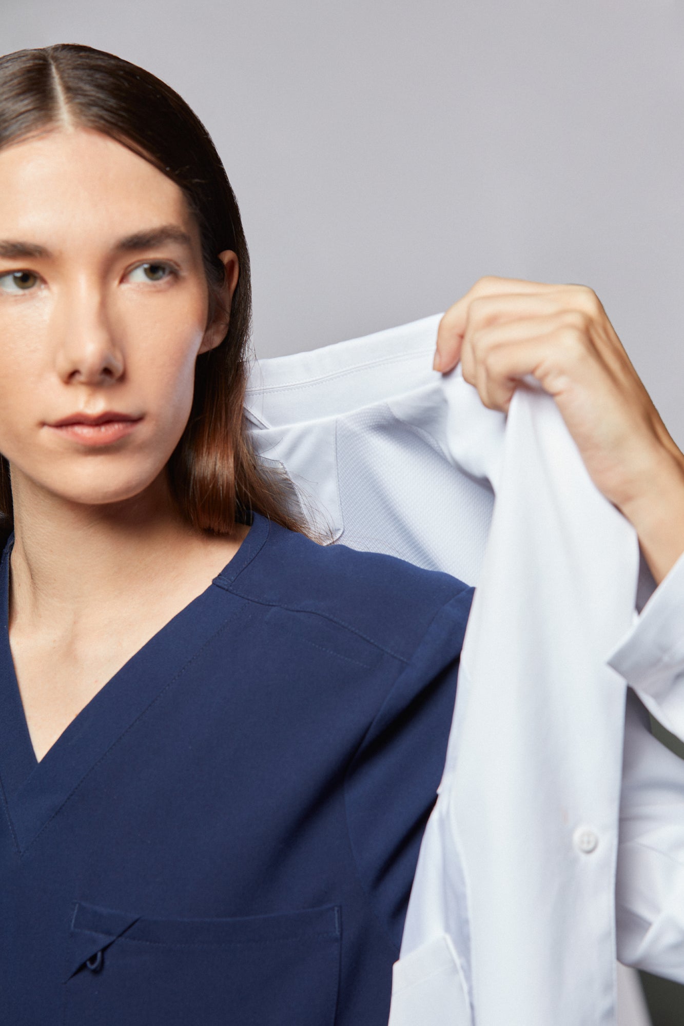 jaleco feminino Tech Cori 2 Branco - Elegante