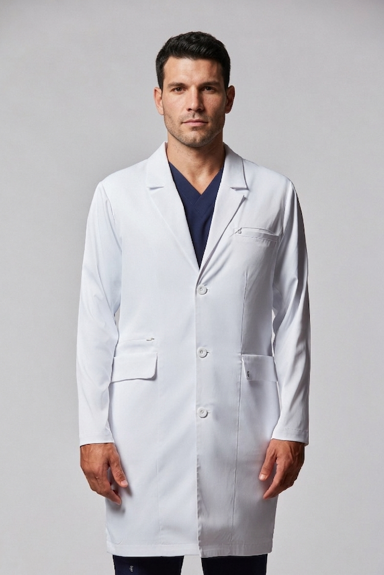 jaleco masculino Tech Fleming Branco