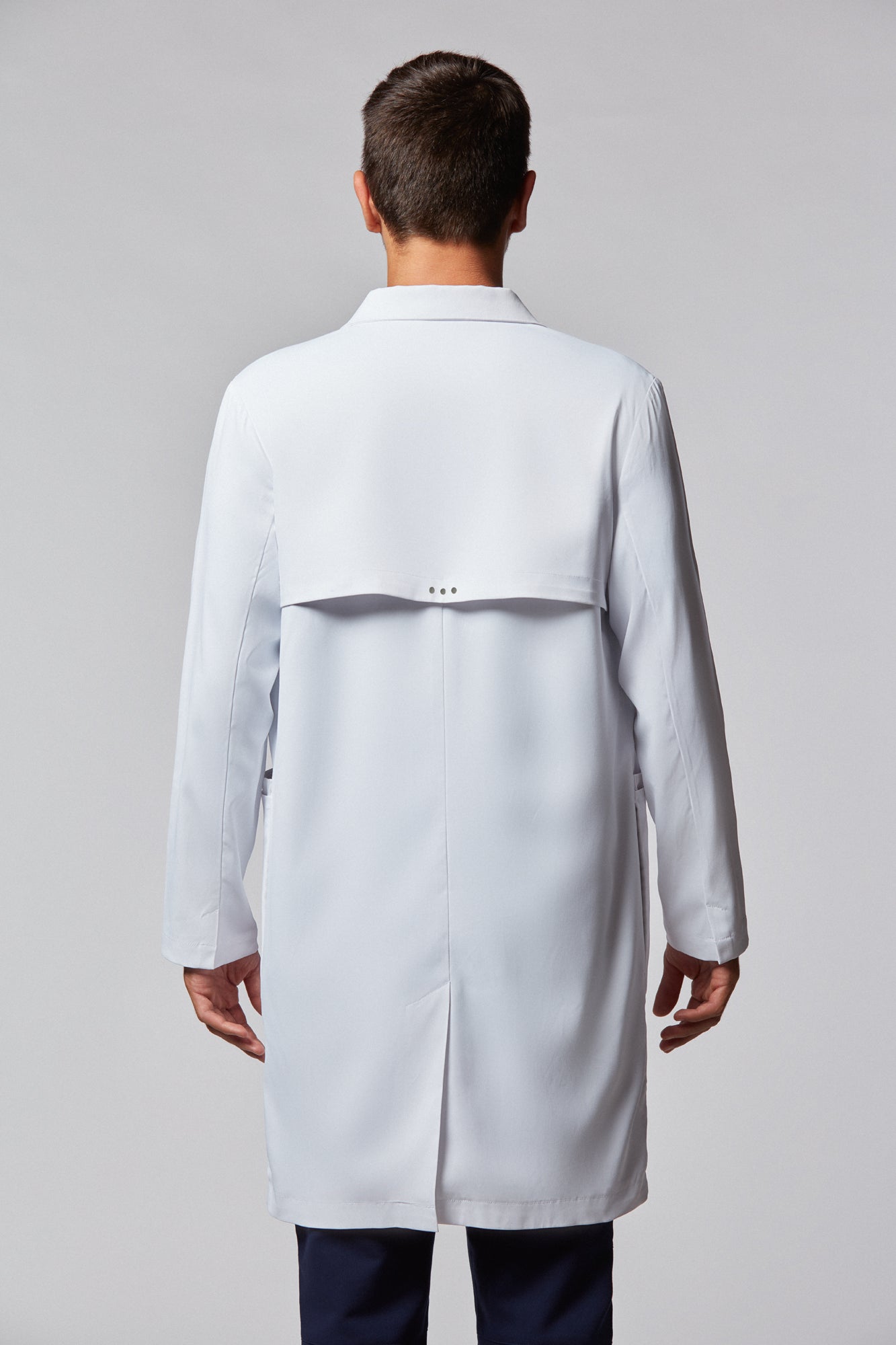 jaleco masculino Tech Fleming Branco - Elegante