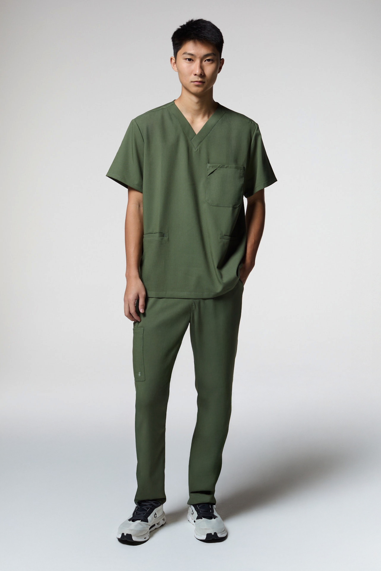 camiseta scrub masculina Soft Jatene (preto, verde, cinza, vinho)