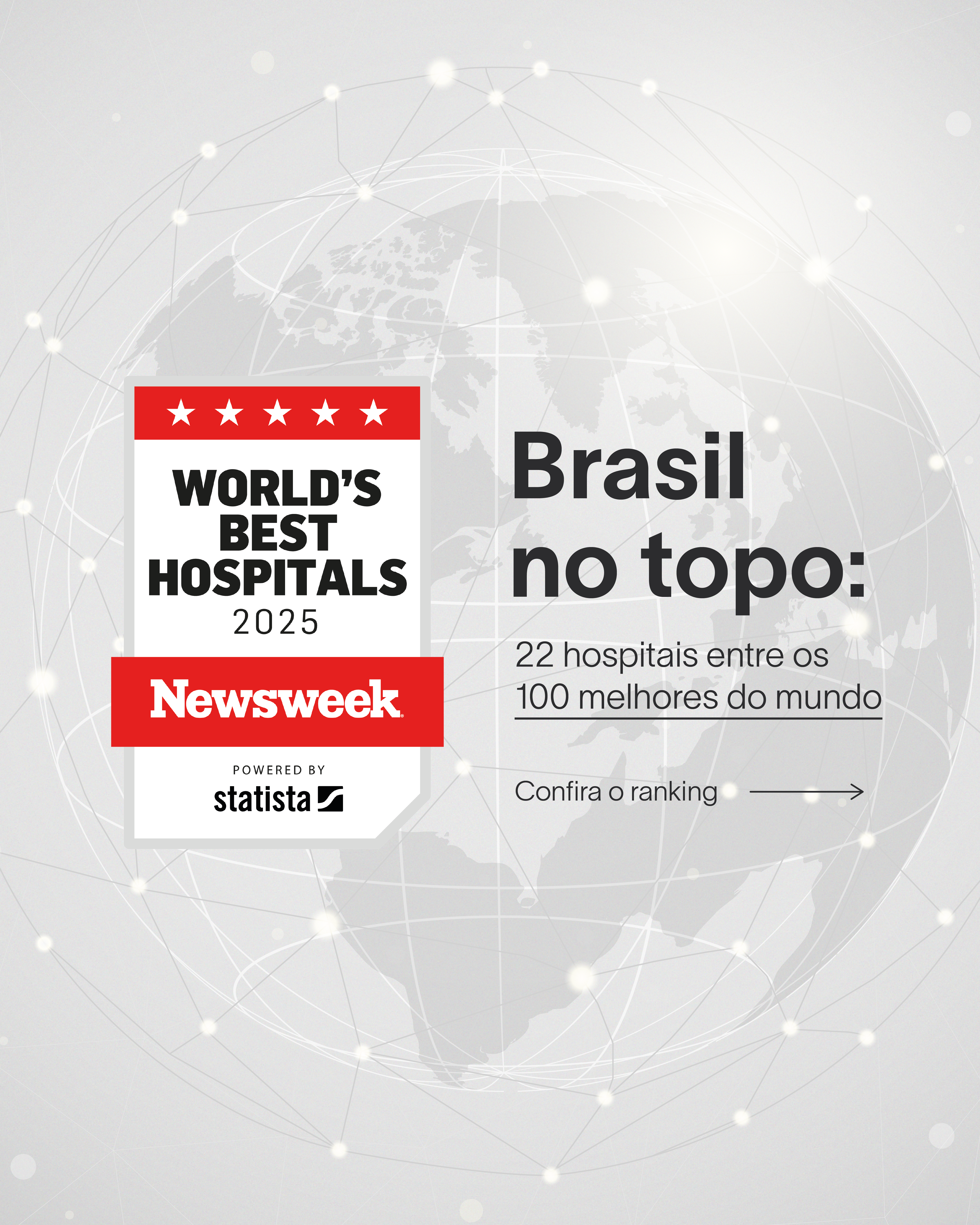 #11: 🇧🇷 🏆Brasil no topo: Confira os 22 hospitais brasileiros entre os 100 melhores do mundo, segundo Newsweek