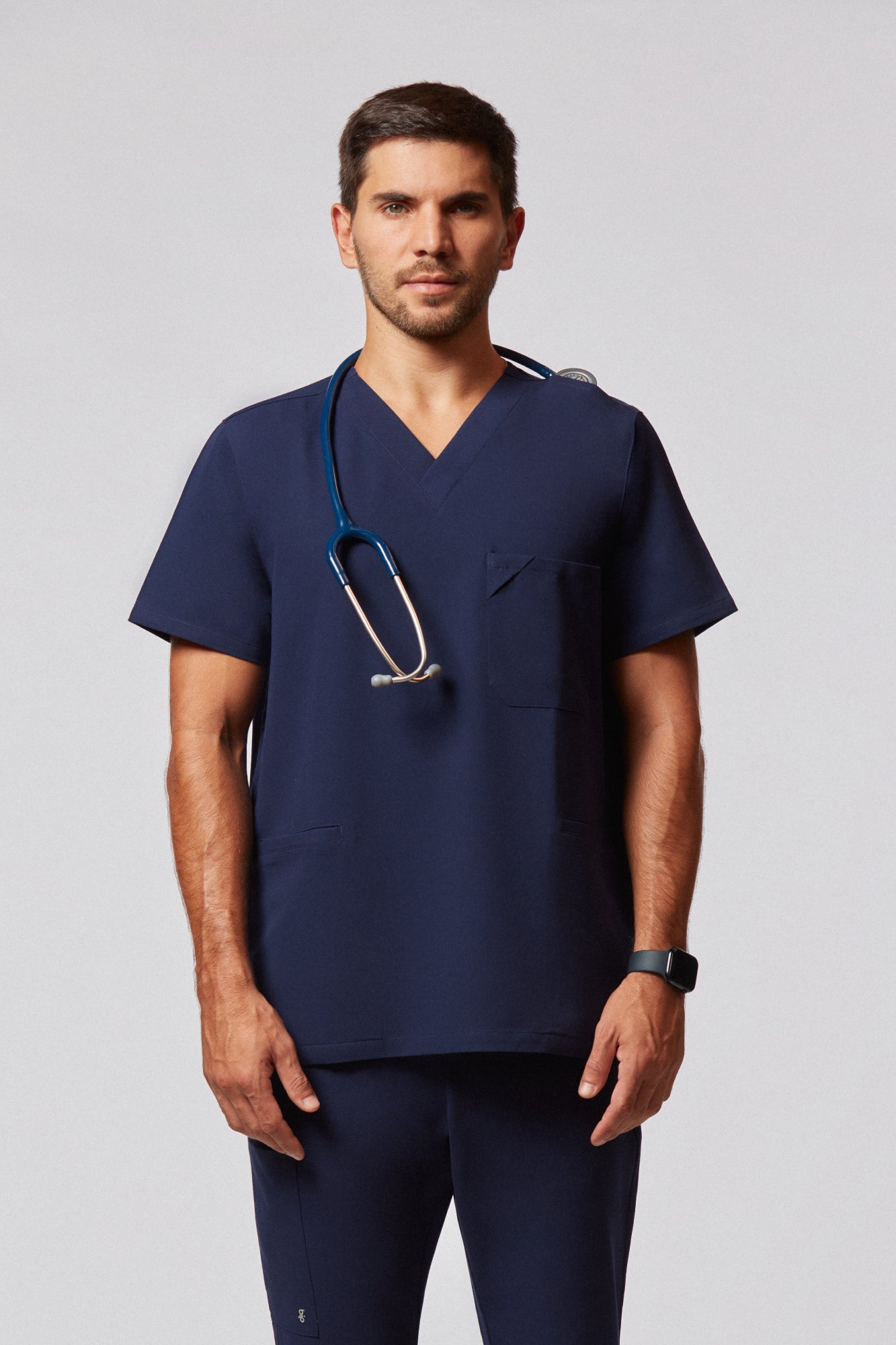 Camiseta Scrub Masculina confortável que não amassa | Pijama cirúrgico