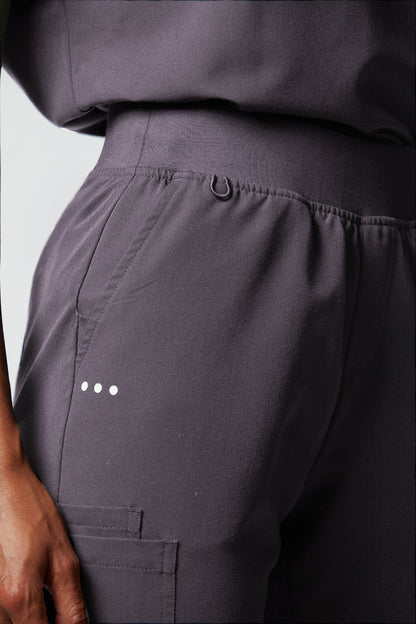 calça scrub feminina Soft Angelina Cinza - Pijama Cirurgico