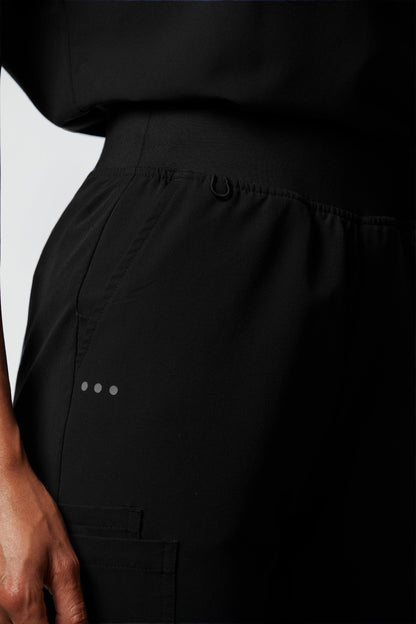 calça scrub feminina Soft Angelina Preto - Pijama Cirurgico