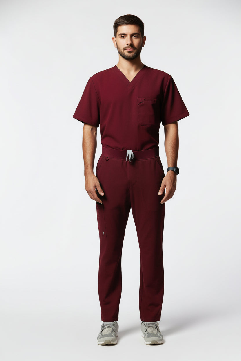 calça scrub masculina Soft Jatene (preto, verde, cinza, vinho)