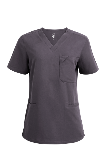 camiseta scrub feminina Soft Angelita Cinza - Pijama Cirurgico