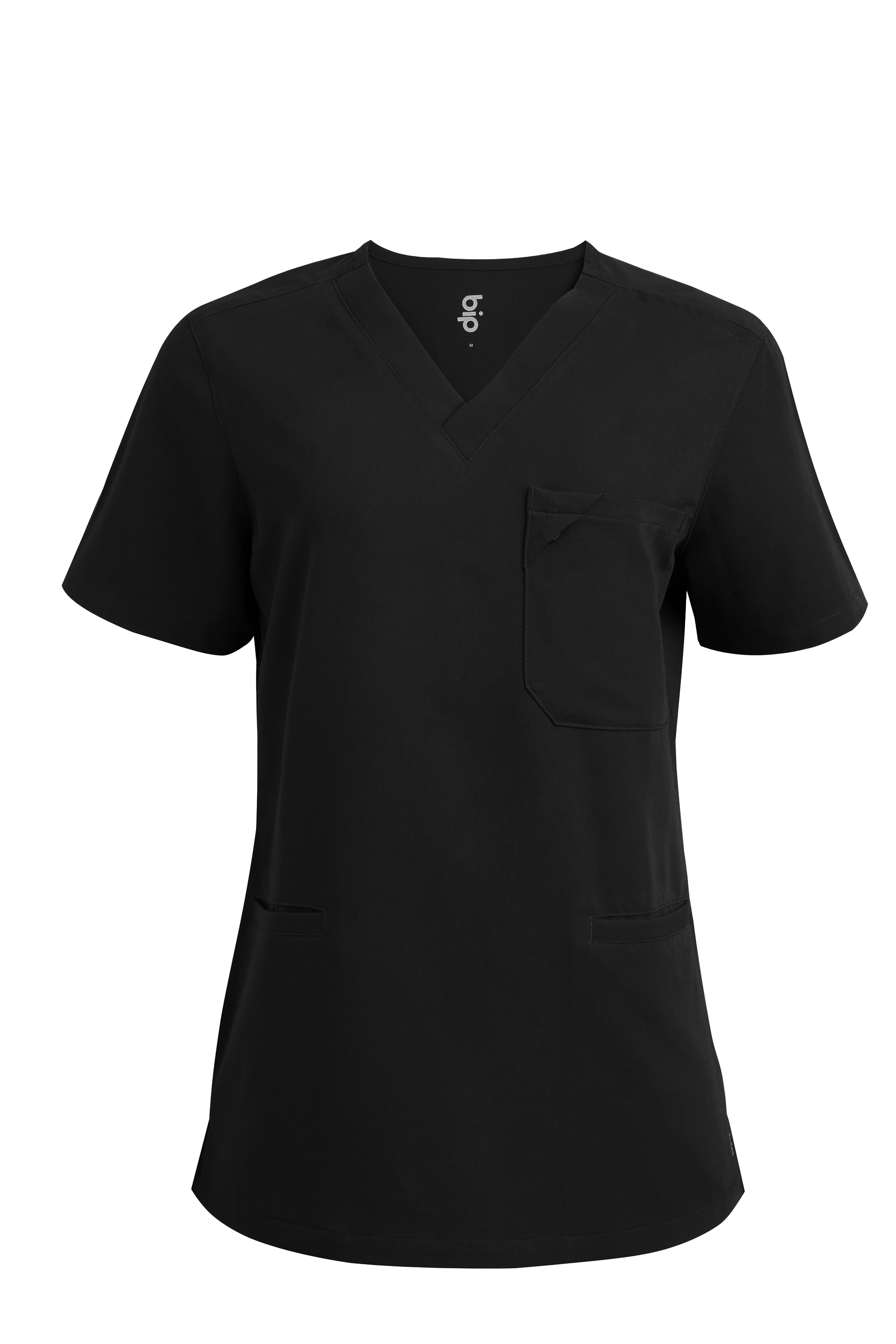 camiseta scrub feminina Soft Angelita Preto - Pijama Cirurgico