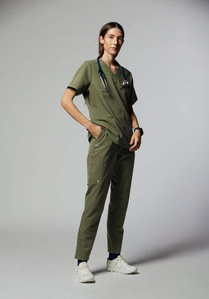 camiseta scrub feminina Soft Angelita Verde - Pijama Cirurgico