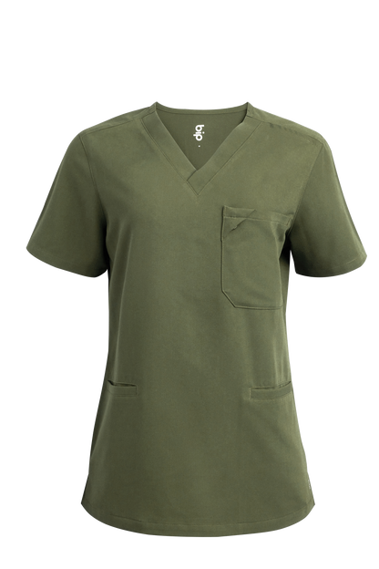 camiseta scrub feminina Soft Angelita Verde - Pijama Cirurgico