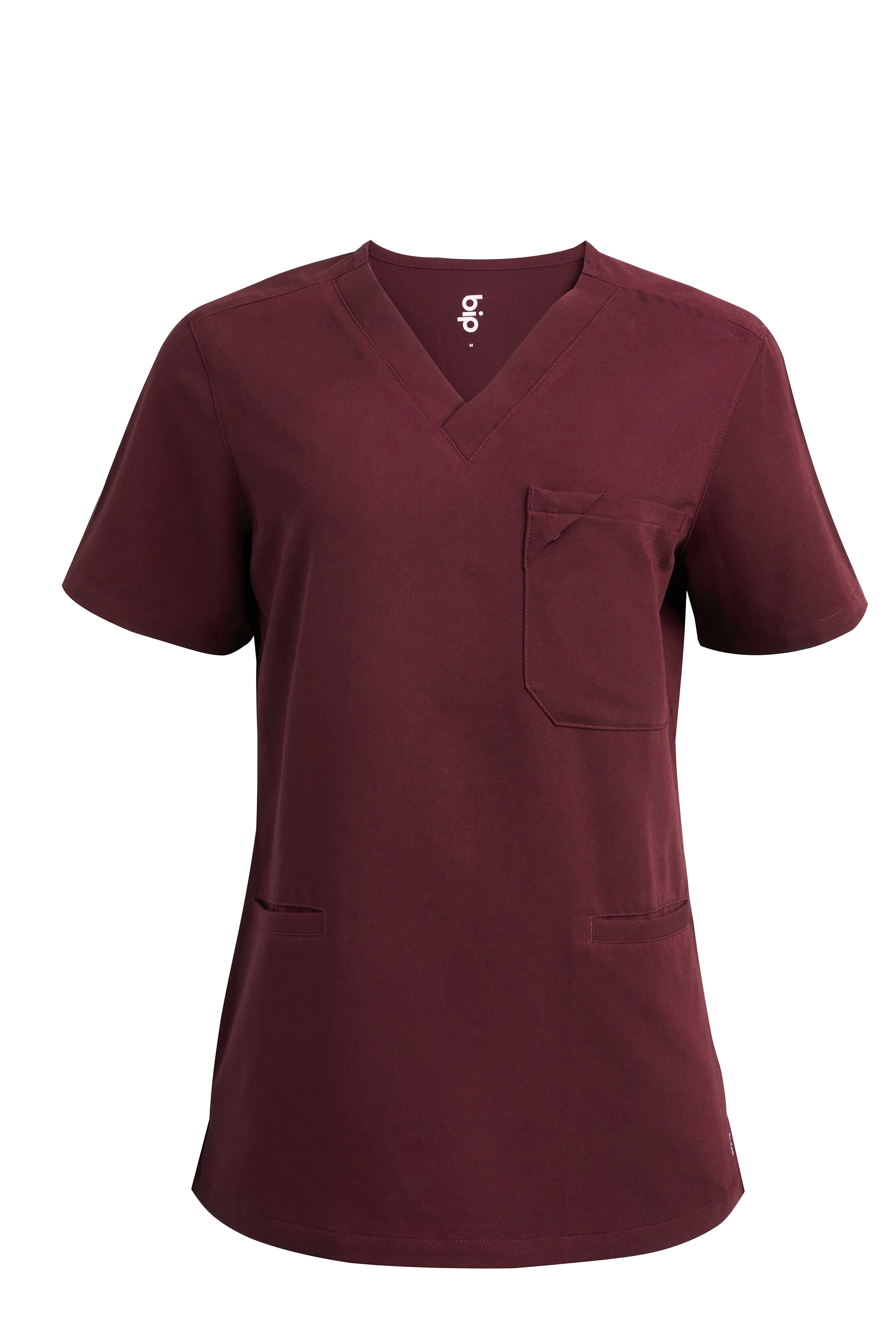 camiseta scrub feminina Soft Angelita Vinho - Pijama Cirurgico