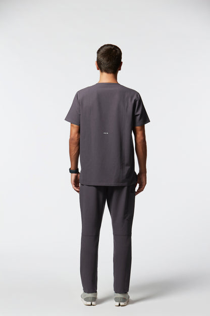camiseta scrub masculina Soft Jatene Cinza - Pijama Cirurgico