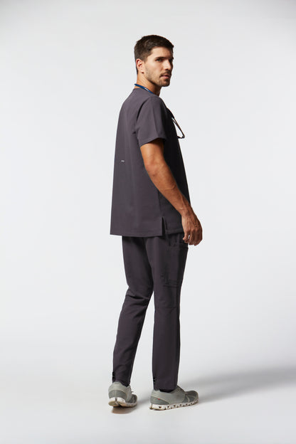 camiseta scrub masculina Soft Jatene Cinza - Pijama Cirurgico
