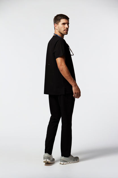camiseta scrub masculina Soft Jatene Preto - Pijama Cirurgico