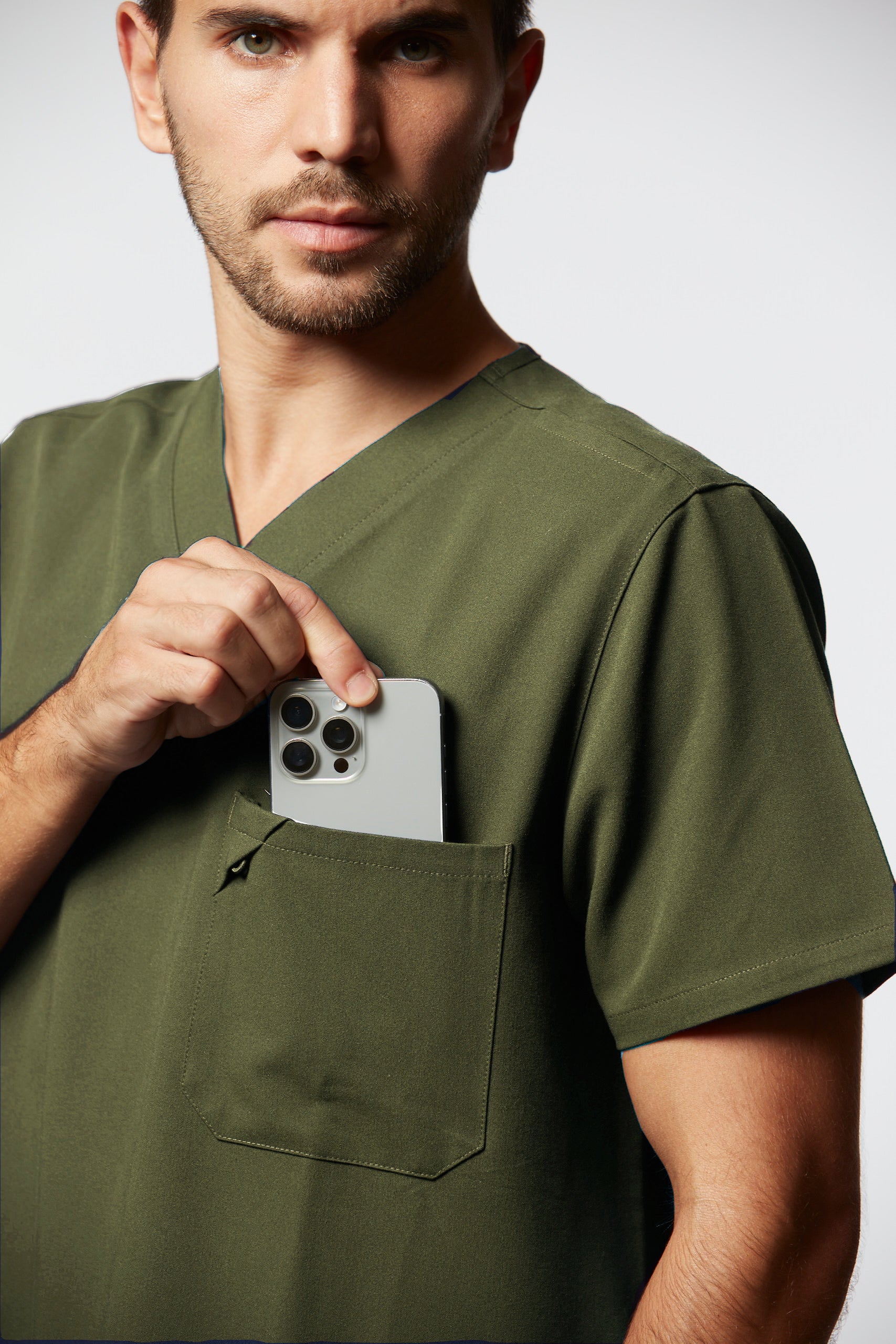 camiseta scrub masculina Soft Jatene Verde - Pijama Cirurgico