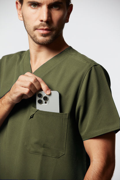 camiseta scrub masculina Soft Jatene Verde - Pijama Cirurgico