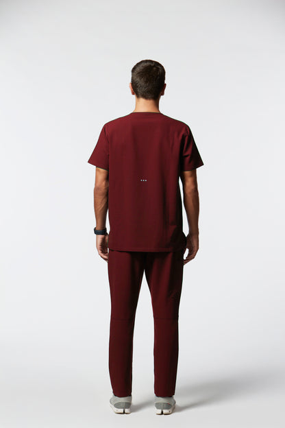 camiseta scrub masculina Soft Jatene Vinho - Pijama Cirurgico