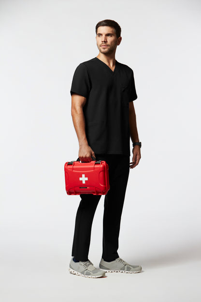 conjunto scrub masculina Soft Jatene Preto
