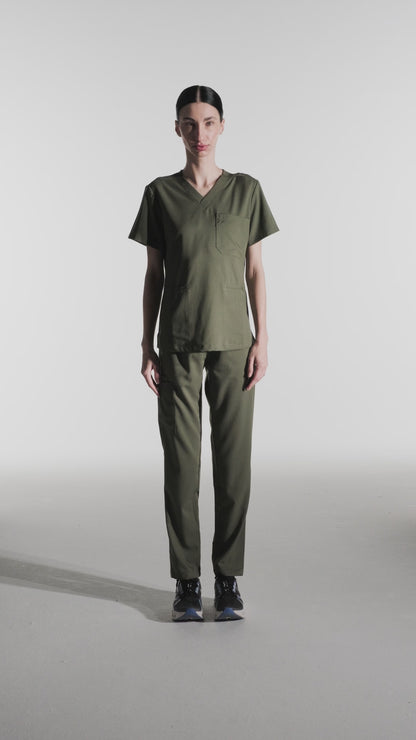 calça scrub feminina Soft Angelita (preto, verde, cinza, vinho)